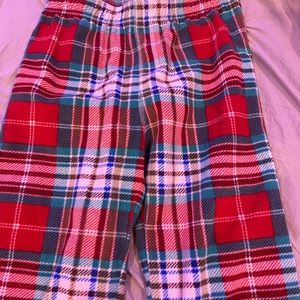 Plaid pj pants